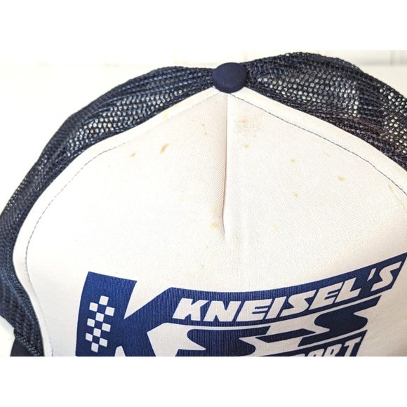 Kneisel's Speed Sport Race Track  Trucker 1980's Collector Snap Mesh Hat Blue - Picture 5 of 7